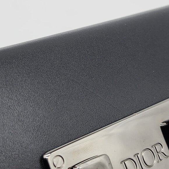 Dior Oblique Jacquard Messenger Crossbody Leather Lock Bag | Black | NEW - Picture 13 of 14